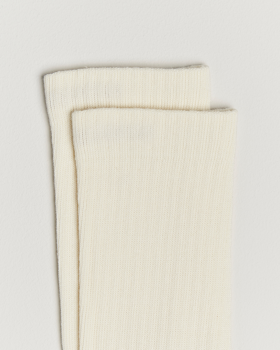 Herre | Undertøy | Sweyd | Two Tone Cotton Socks Off White/Sand