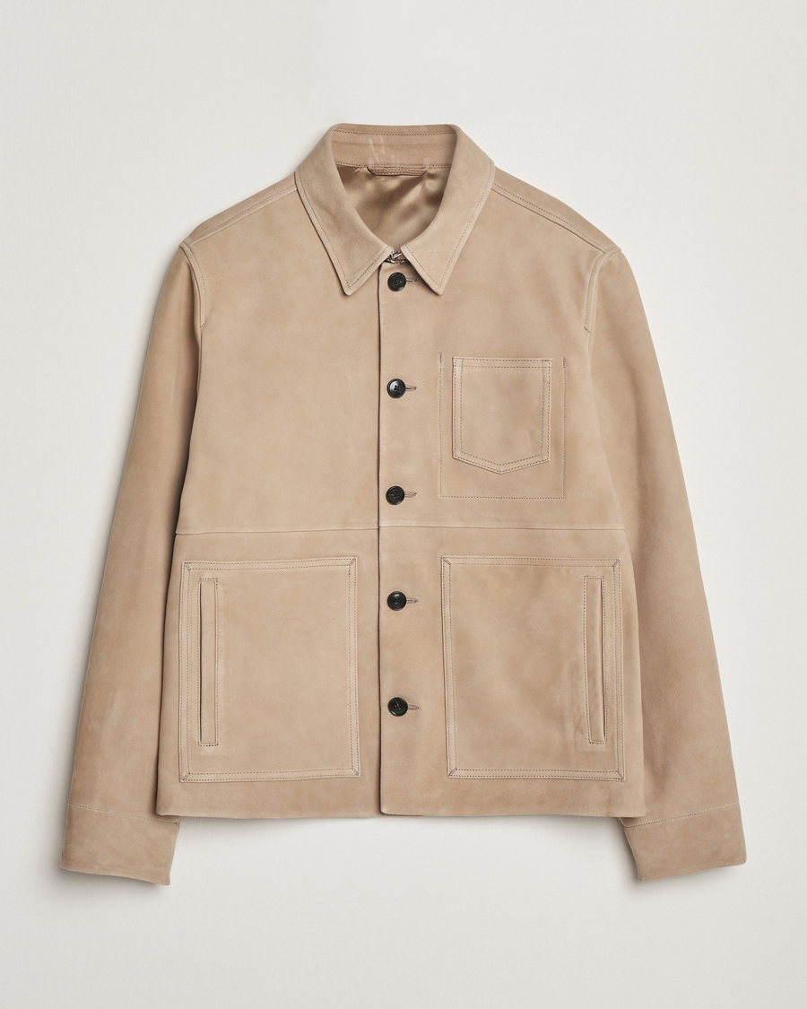 Herre | Jakker | Tiger of Sweden | Leeor Suede Jacket Light Brown