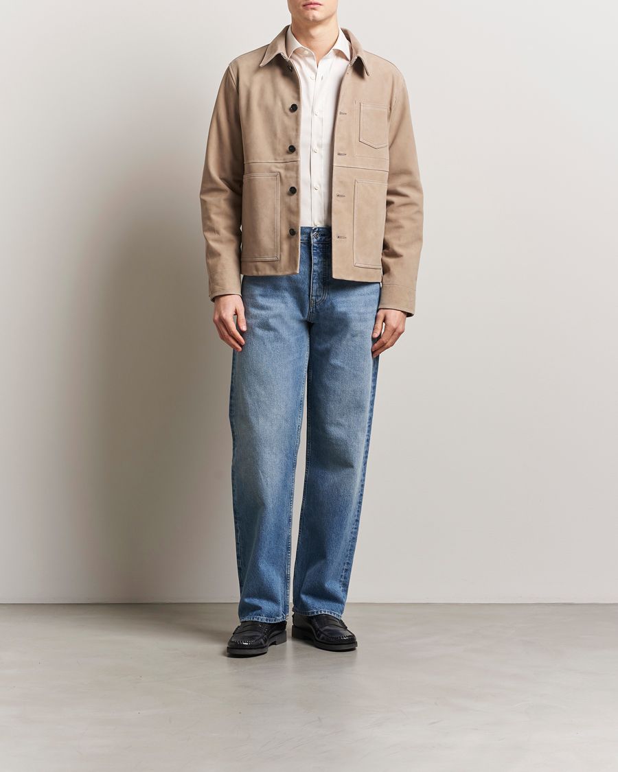 Herre | Jakker | Tiger of Sweden | Leeor Suede Jacket Light Brown