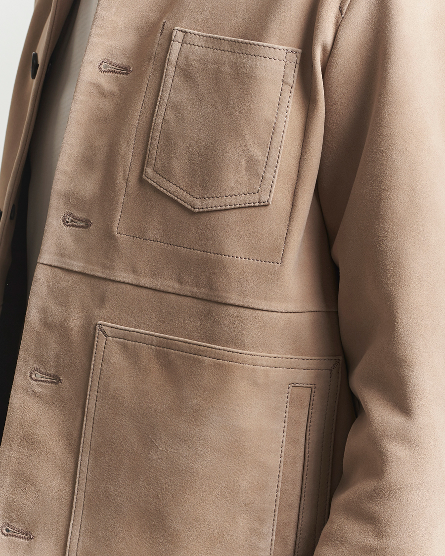 Herre | Jakker | Tiger of Sweden | Leeor Suede Jacket Light Brown