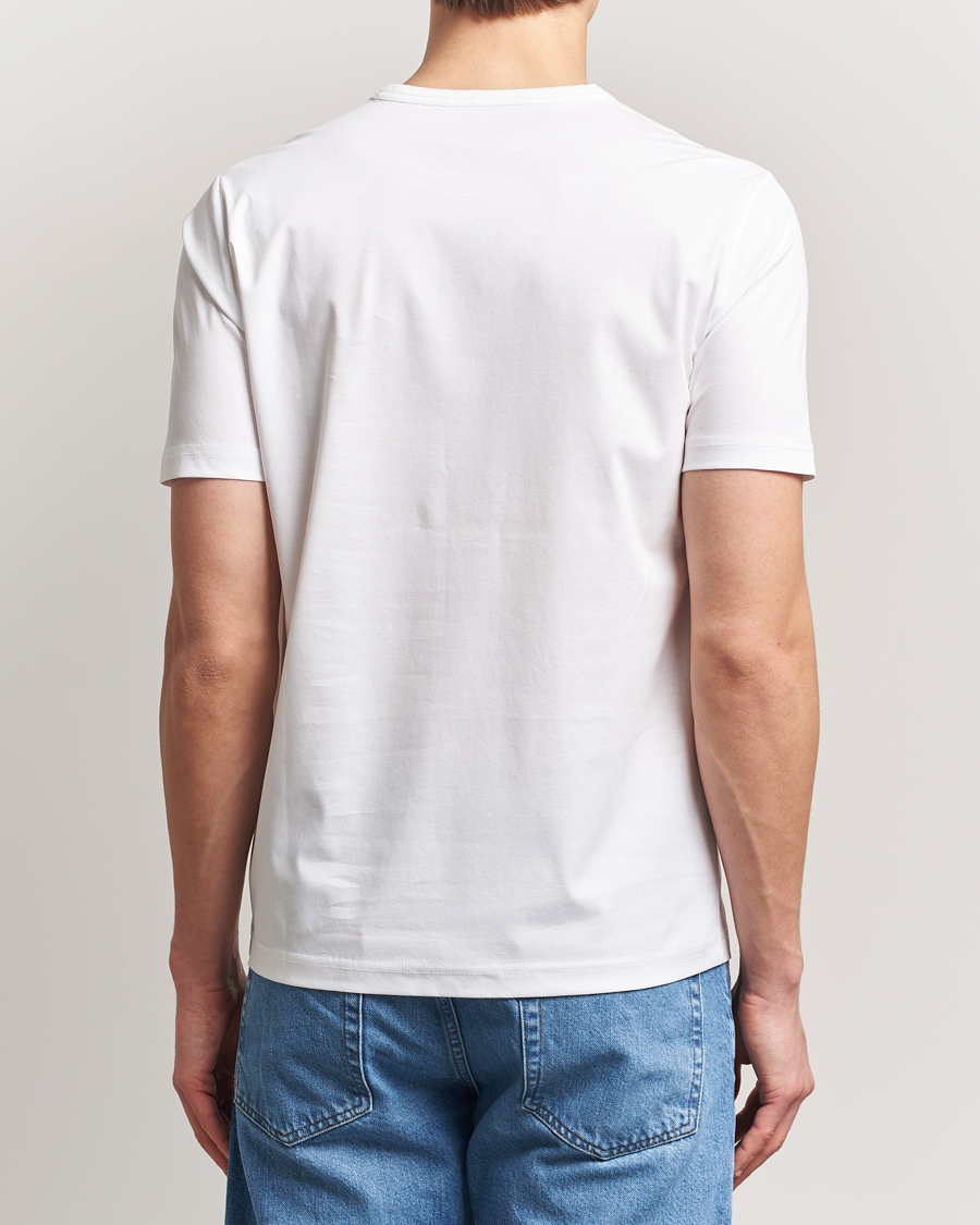 Herre | T-Shirts | Tiger of Sweden | Olaf Mercerized Cotton T-Shirt Pure White