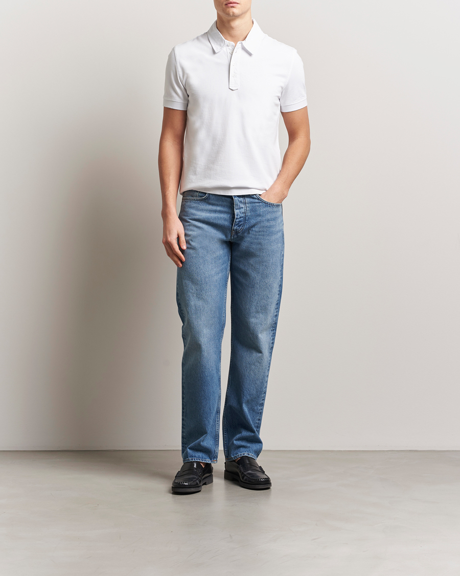 Herre | Pikéer | Tiger of Sweden | Ronen Cotton Polo Pure White