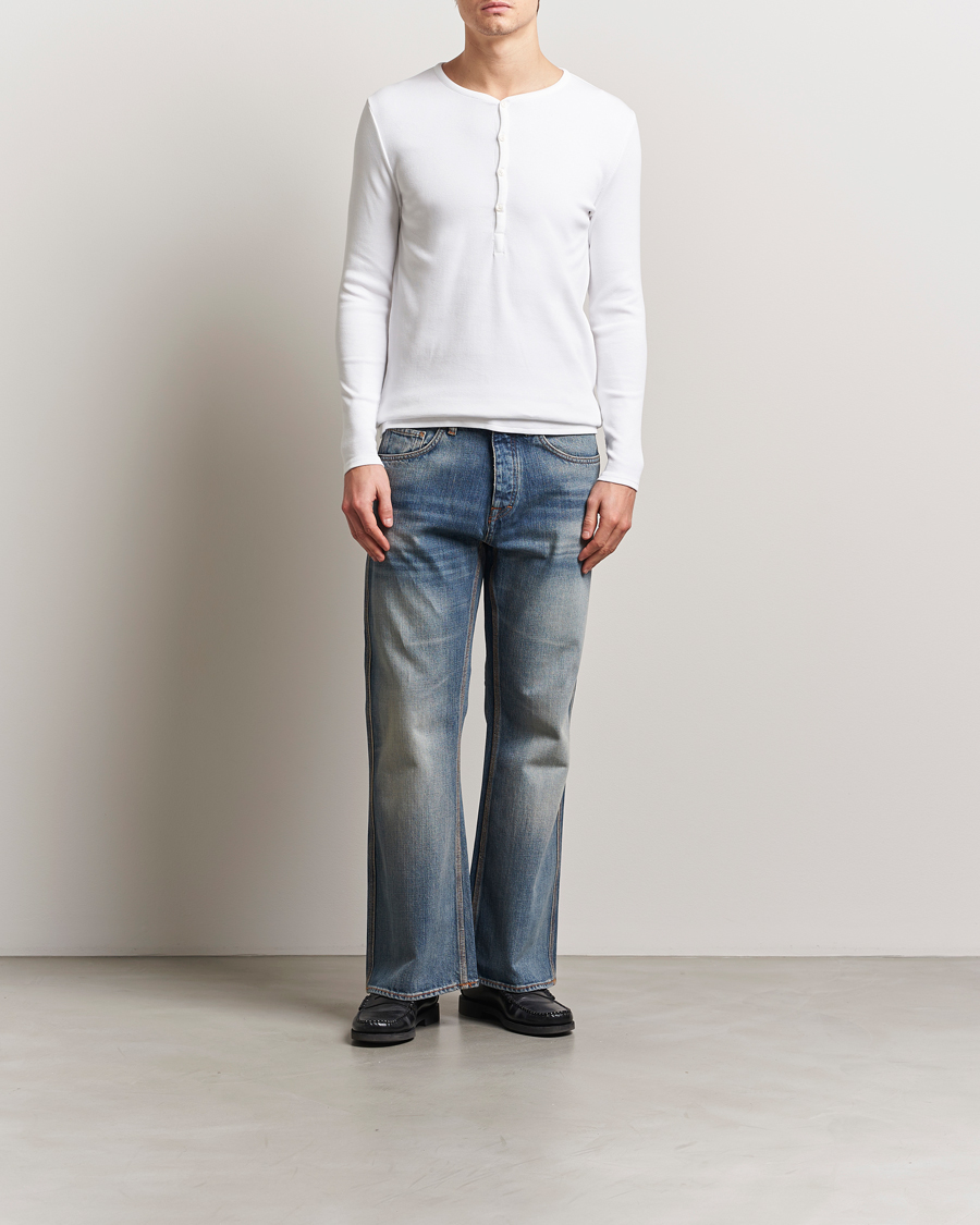 Herre | Gensere | Tiger of Sweden | Roye Long Sleeve Henley Pure White