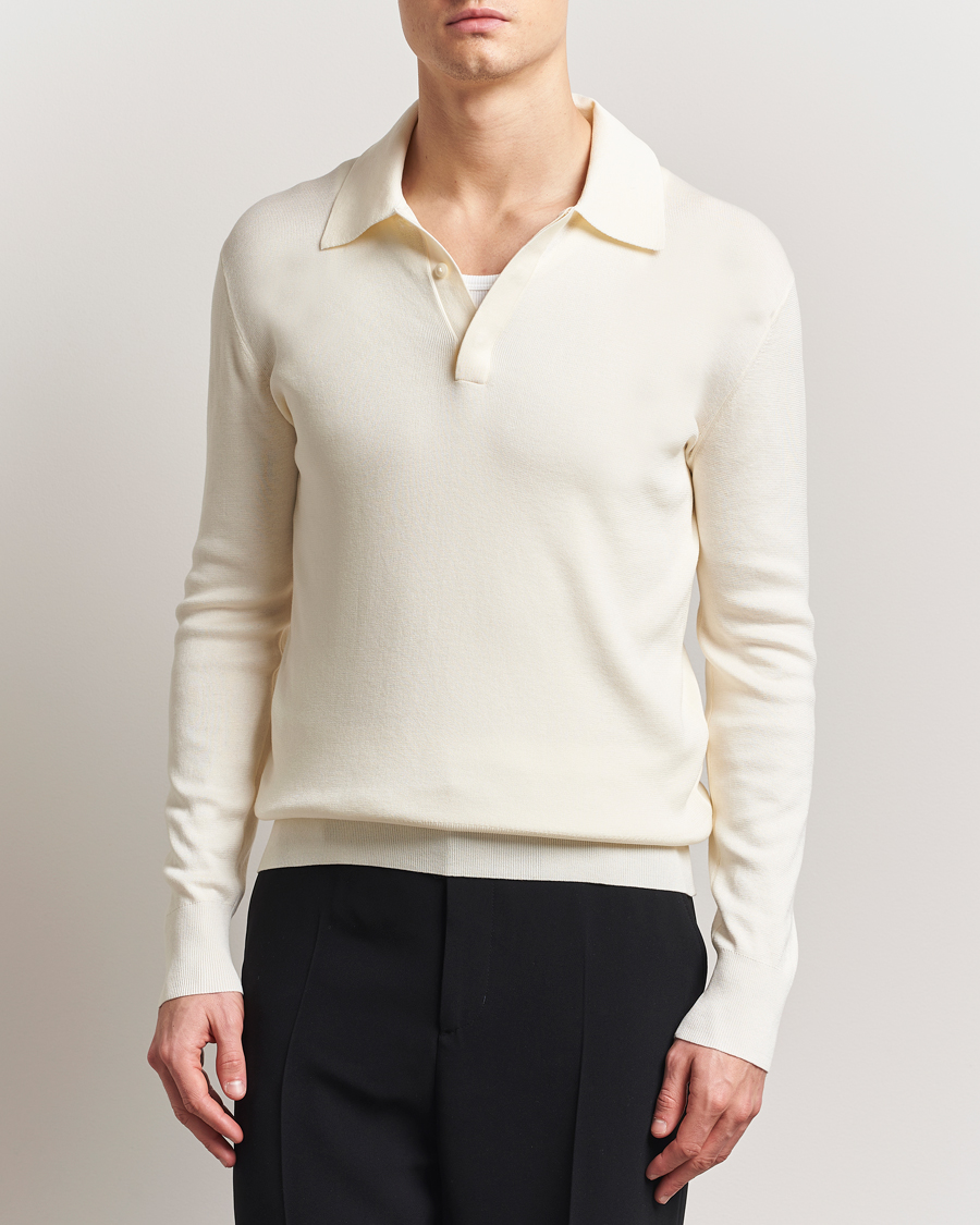 Herre | Gensere | Tiger of Sweden | Appleton Knitted Polo Fever White