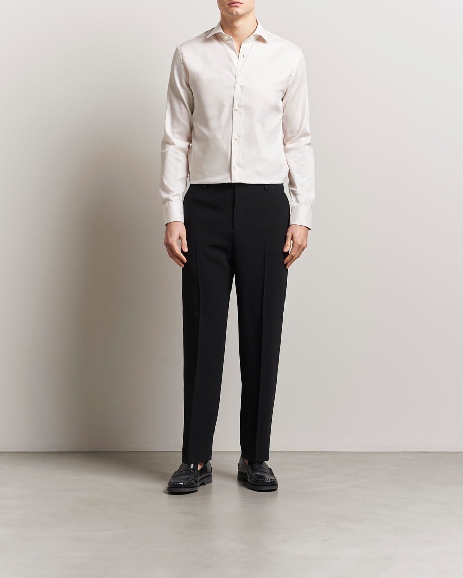 Herre | Skjorter | Tiger of Sweden | Adley Cotton Shirt Soft Beige
