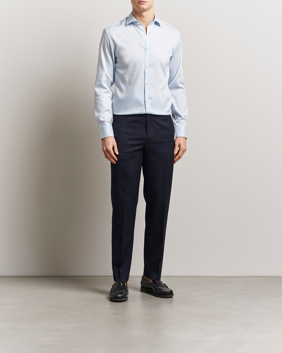 Herre | Skjorter | Tiger of Sweden | Adley Cotton Shirt Light Blue