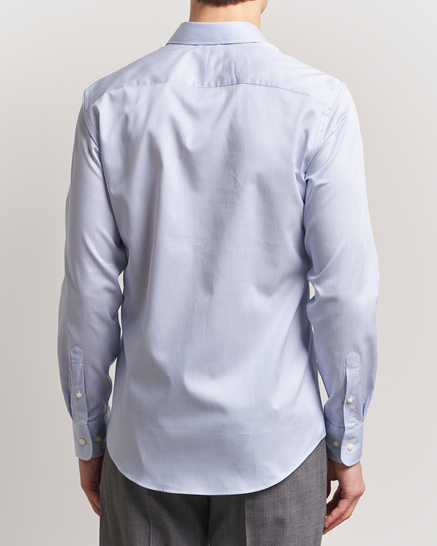 Herre | Skjorter | Tiger of Sweden | Adley Cotton Striped Shirt Blue