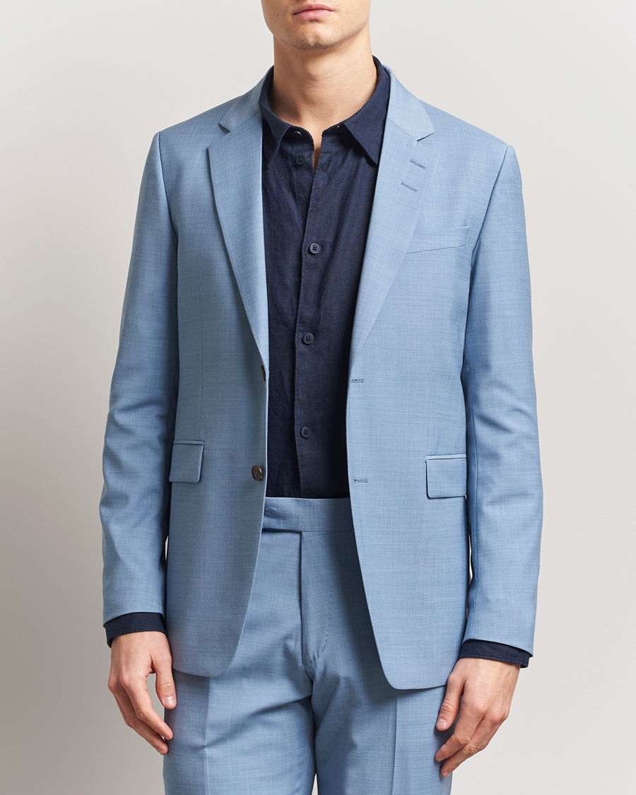 Herre | Dressjakker | Tiger of Sweden | Justin Wool Blazer Rustic Blue