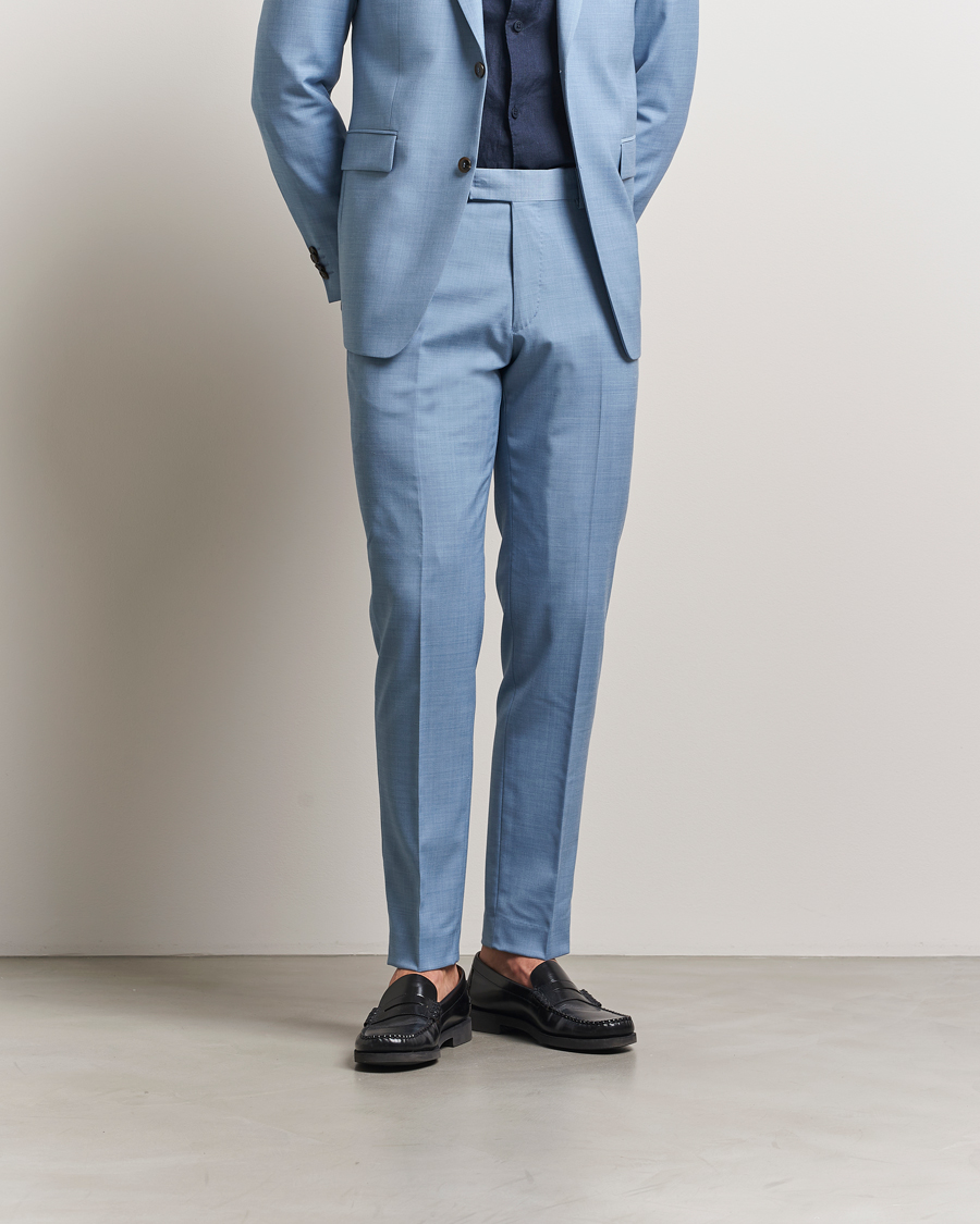 Herre | Bukser | Tiger of Sweden | Tenuta Wool Trousers Rustic Blue