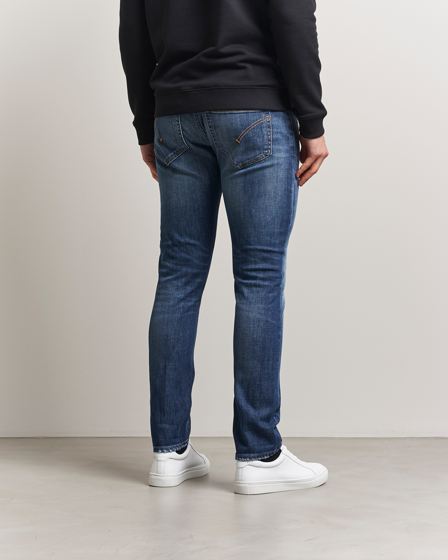 Herre | Jeans | Dondup | George Distressed Jeans Dark Blue
