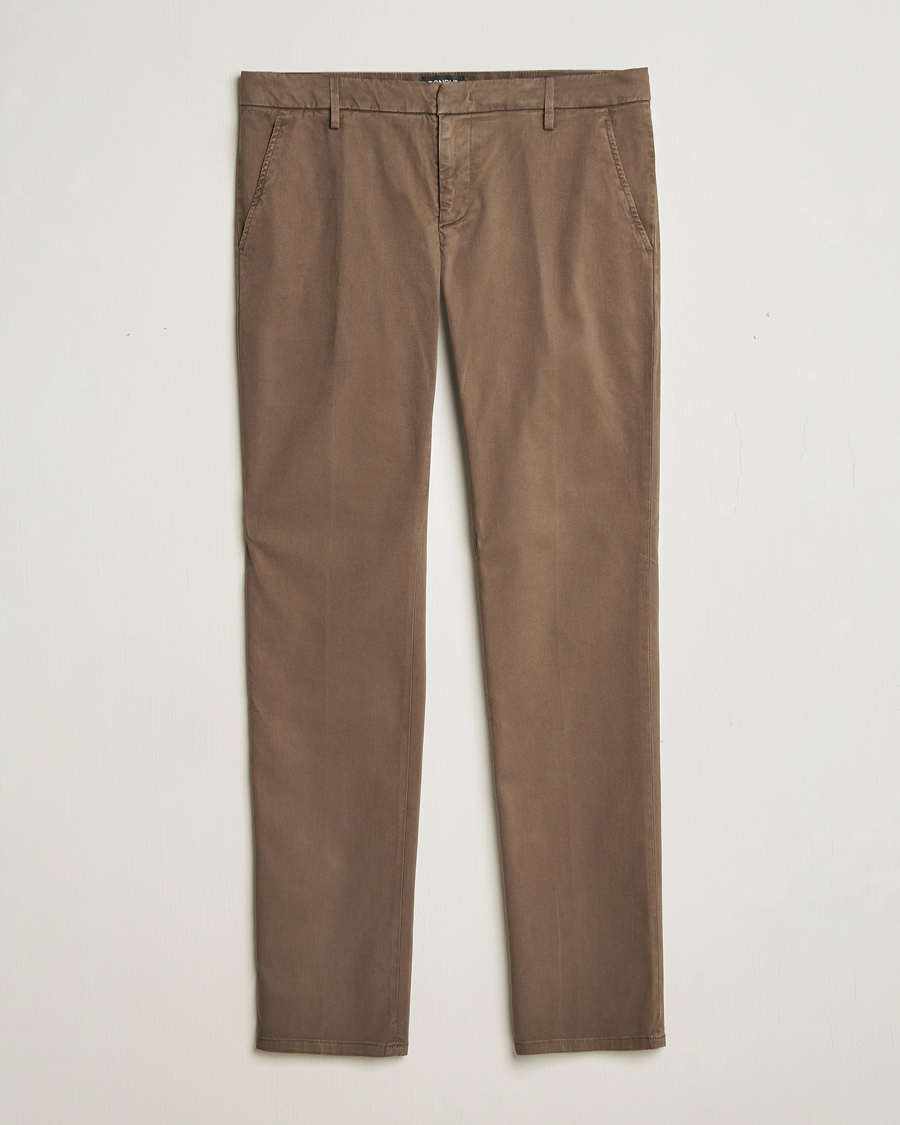 Herre | Bukser | Dondup | Spiritisimo Peached Gabardine Chino Brown