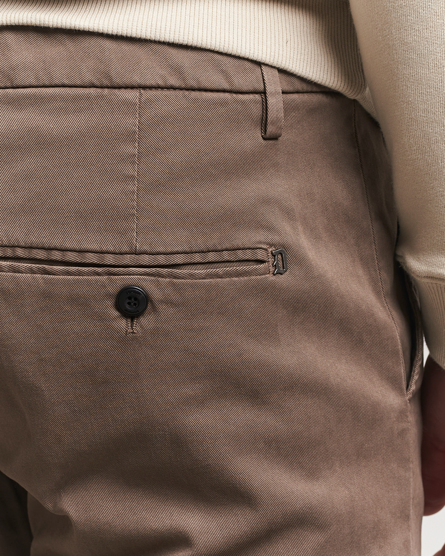 Herre | Bukser | Dondup | Spiritisimo Peached Gabardine Chino Brown
