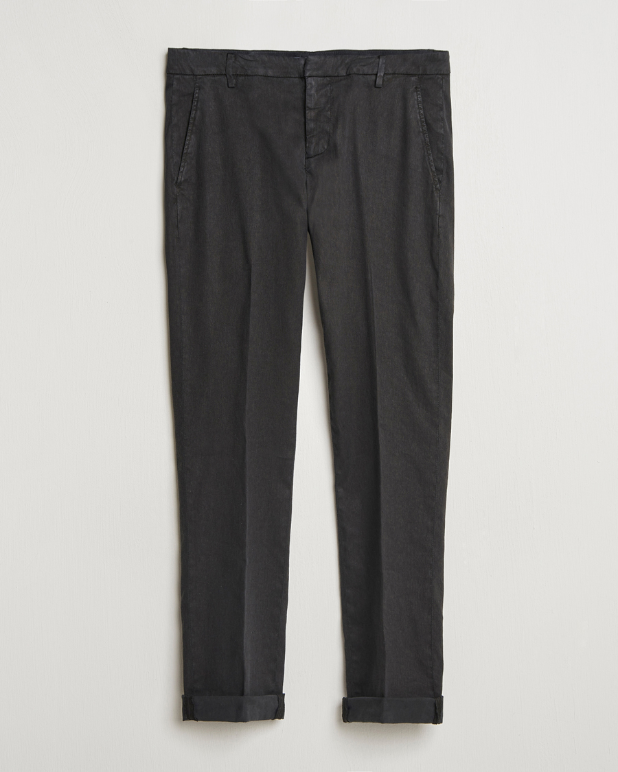 Herre | Bukser | Dondup | Gaubert Linen Stretch Chinos Black