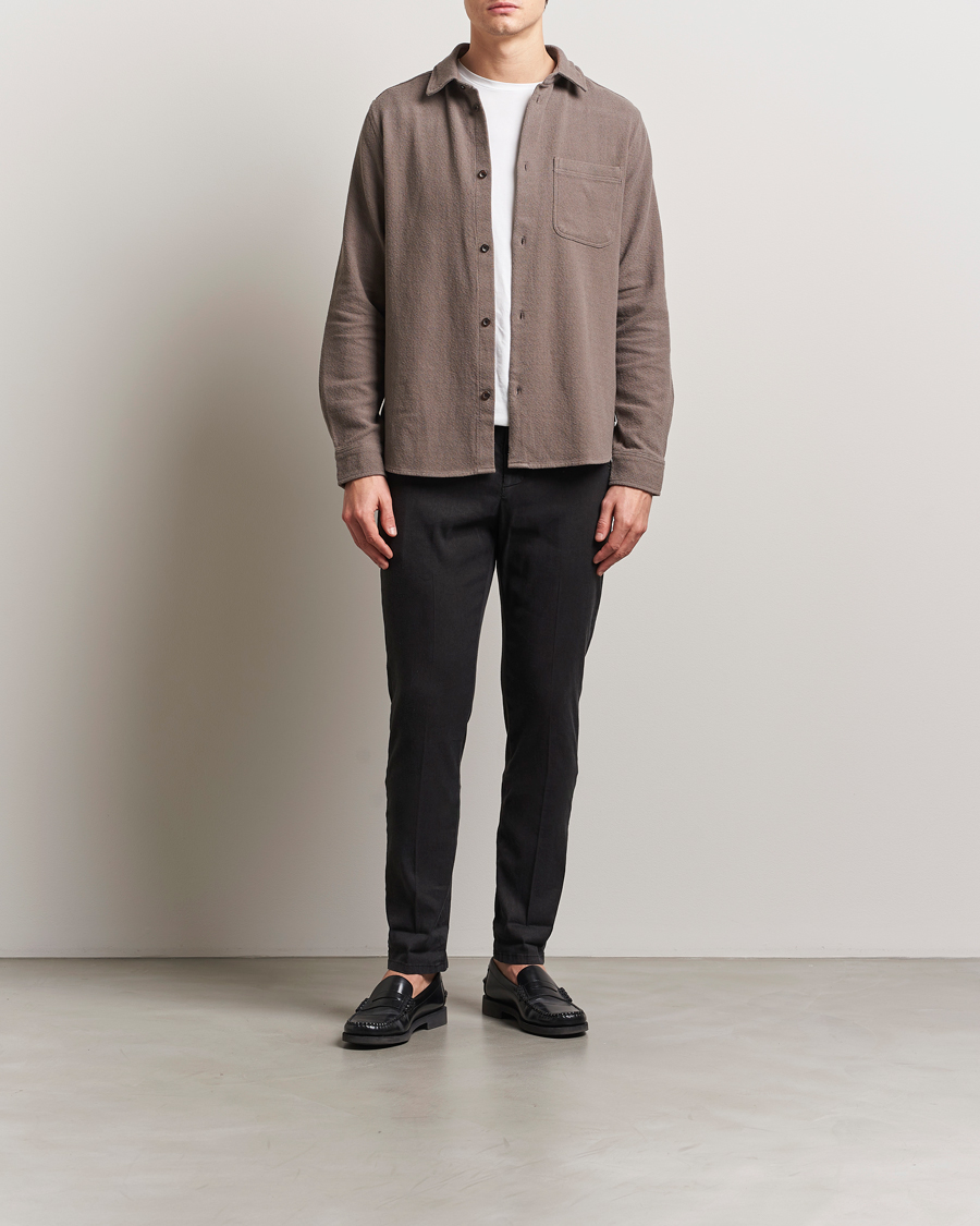 Herre | Bukser | Dondup | Gaubert Linen Stretch Chinos Black
