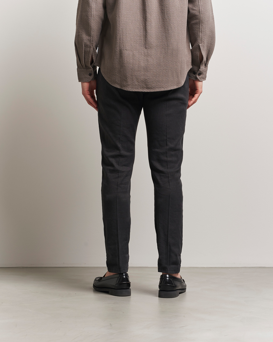 Herre | Bukser | Dondup | Gaubert Linen Stretch Chinos Black