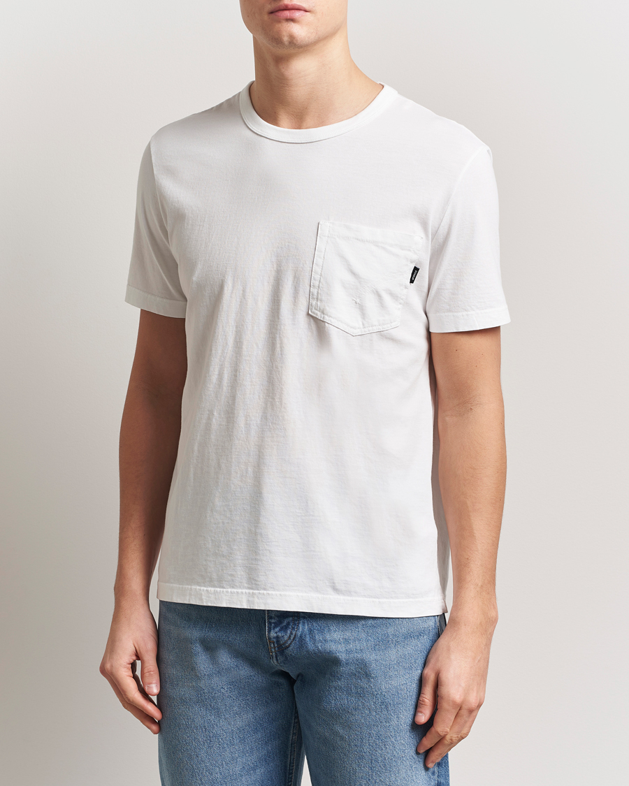 Herre | T-Shirts | Dondup | Pocket Crew Neck T-Shirt White