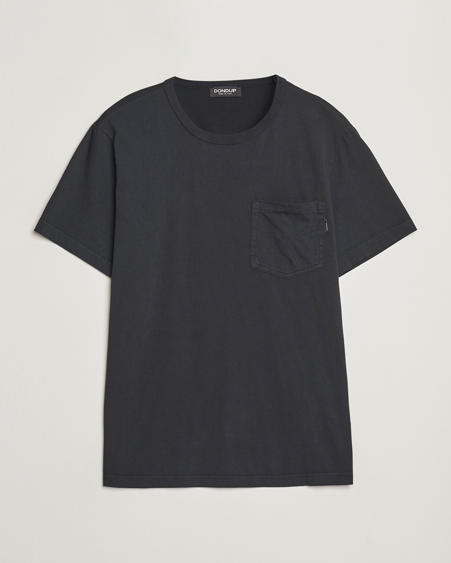 Herre | T-Shirts | Dondup | Pocket Crew Neck T-Shirt Black