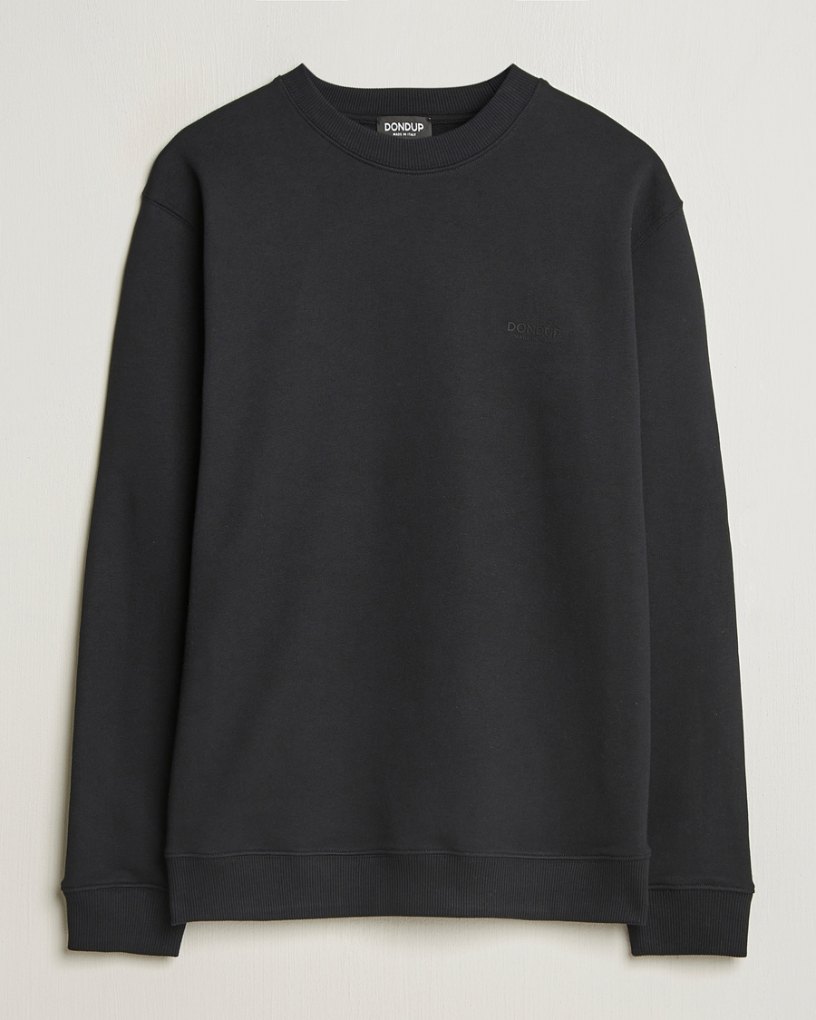 Herre | Gensere | Dondup | Logo Crew Neck Sweatshirt Black