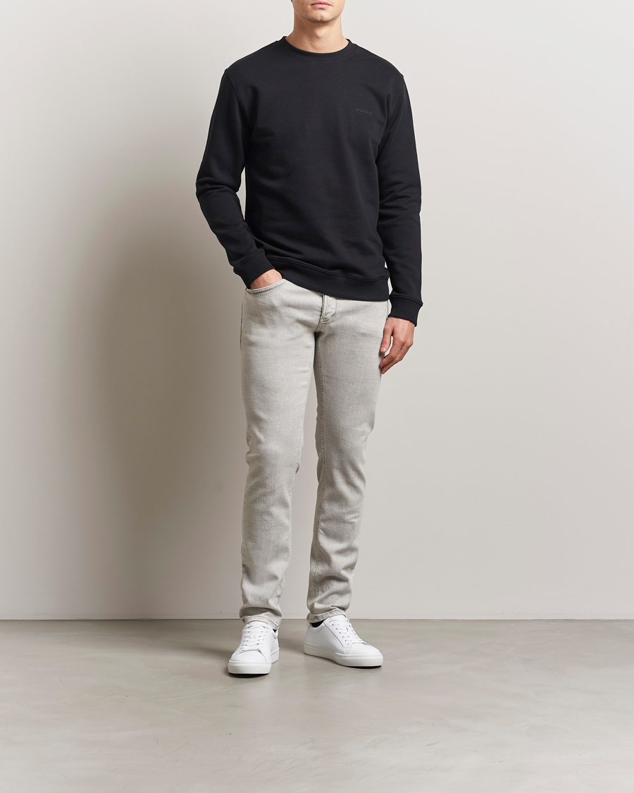 Herre | Gensere | Dondup | Logo Crew Neck Sweatshirt Black