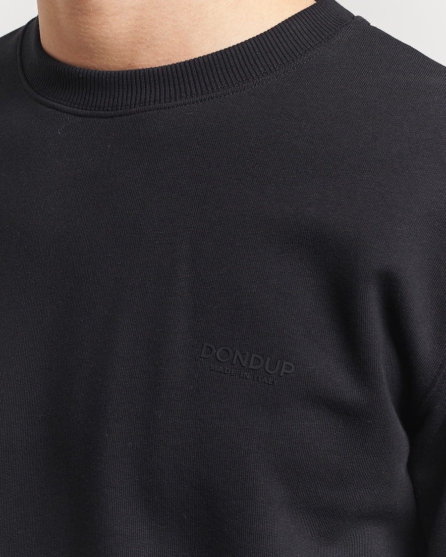 Herre | Gensere | Dondup | Logo Crew Neck Sweatshirt Black