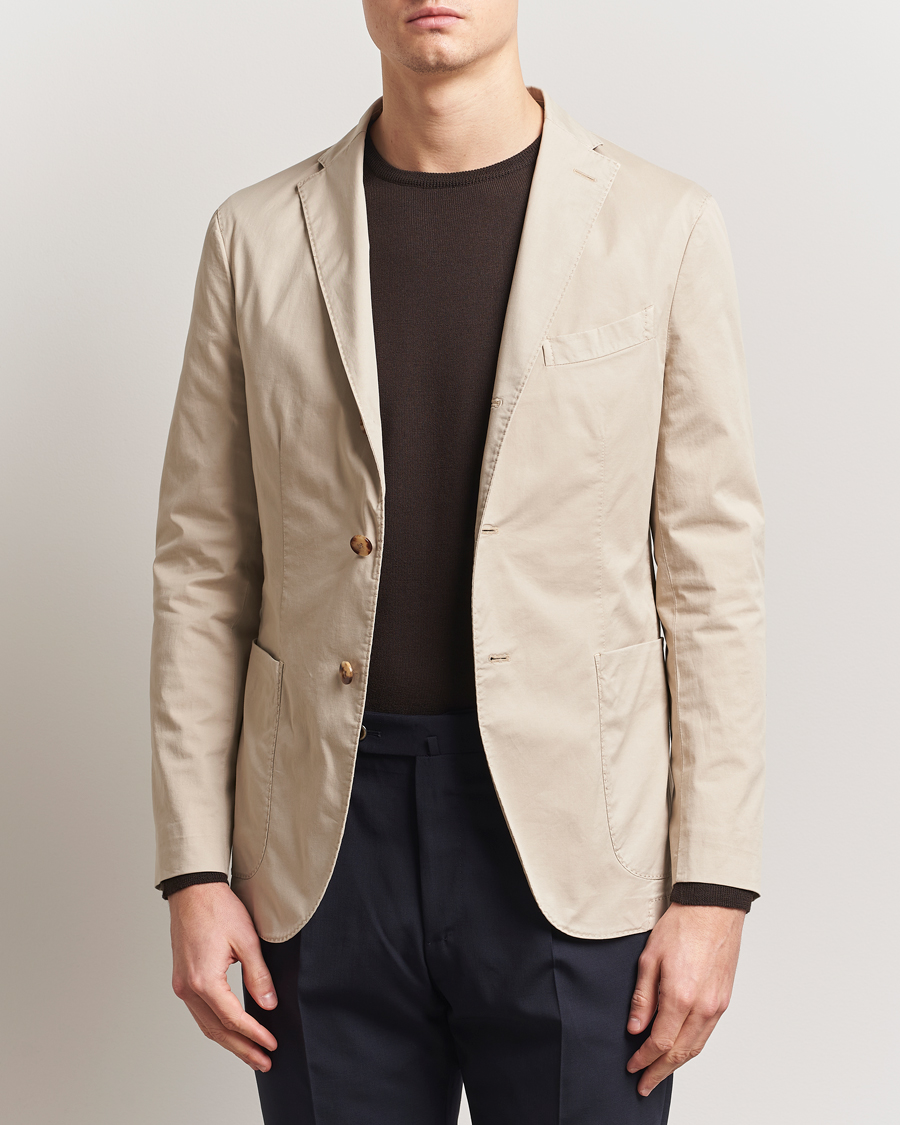Herre | Dressjakker | Boglioli | K Jacket Supima Cotton Blazer Beige