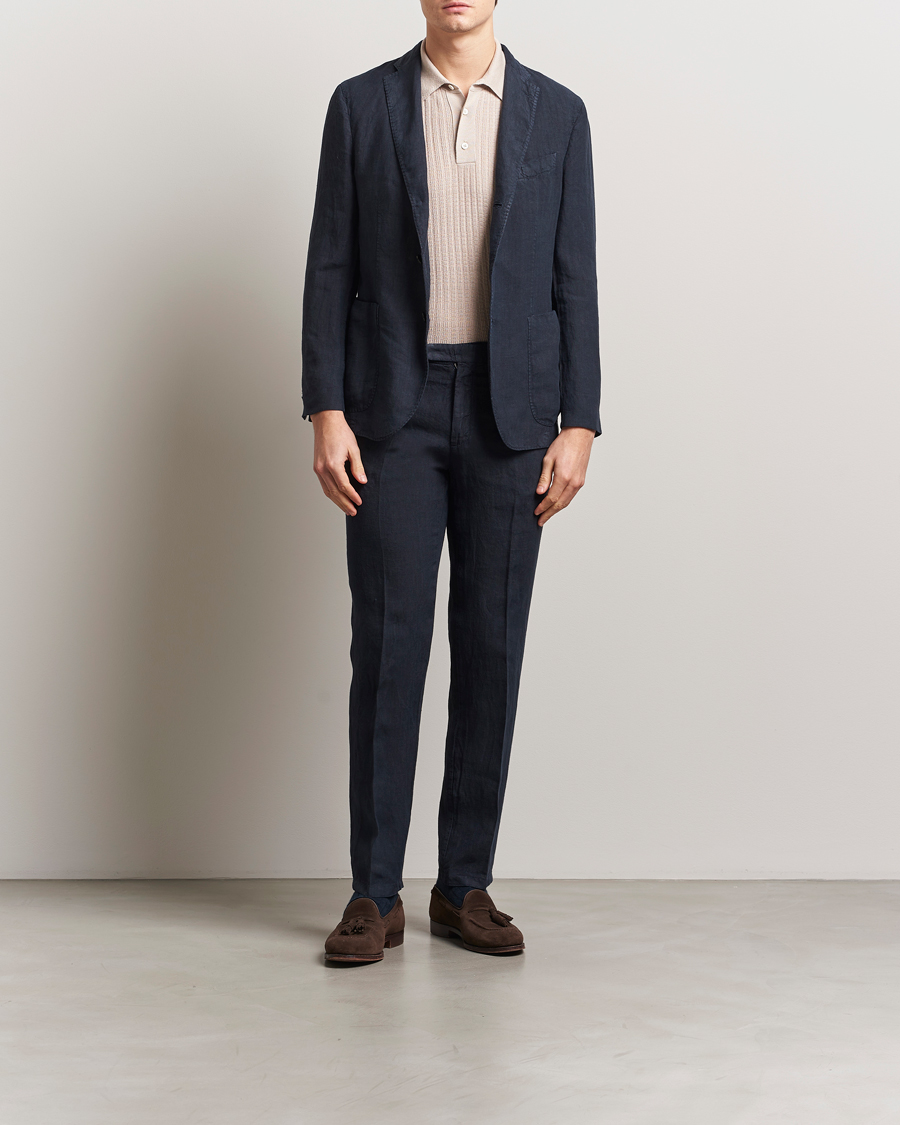 Herre | Dresser | Boglioli | K Jacket Linen Suit Navy