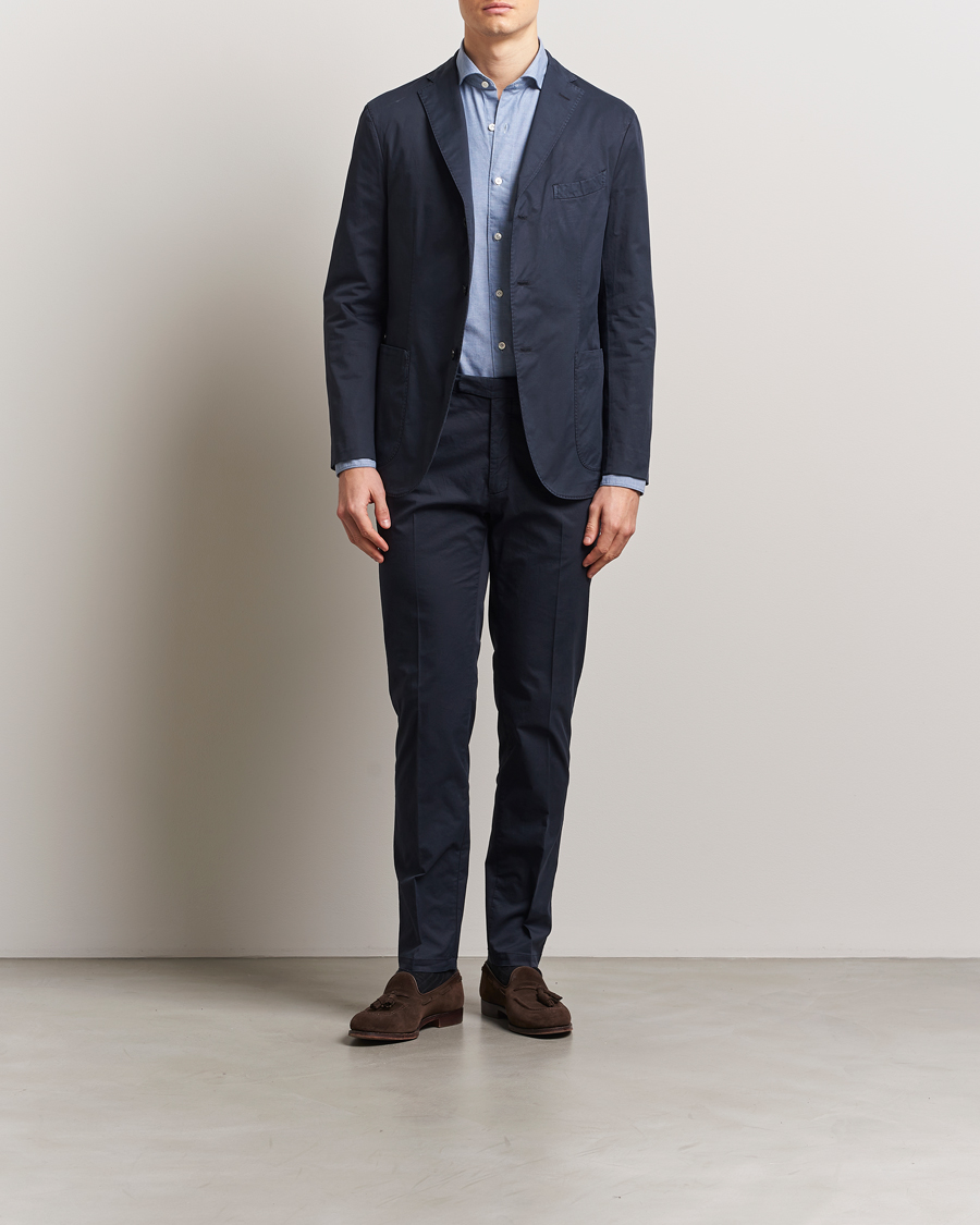 Herre | Dresser | Boglioli | K Jacket Supima Cotton Suit Navy