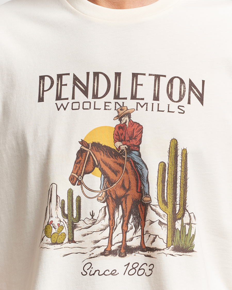 Herre | T-Shirts | Pendleton | Cowboy T-Shirt White