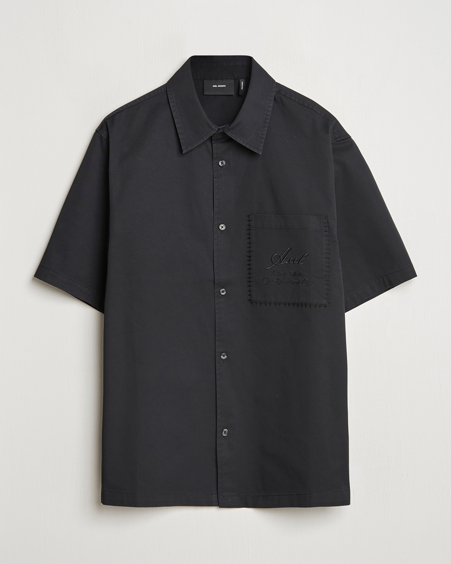 Herre | Skjorter | Axel Arigato | Stitch Embroidered Shirt Black