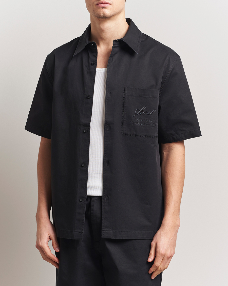 Herre | Skjorter | Axel Arigato | Stitch Embroidered Shirt Black