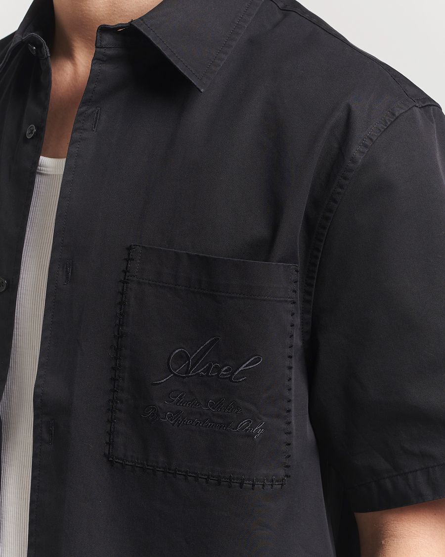Herre | Skjorter | Axel Arigato | Stitch Embroidered Shirt Black