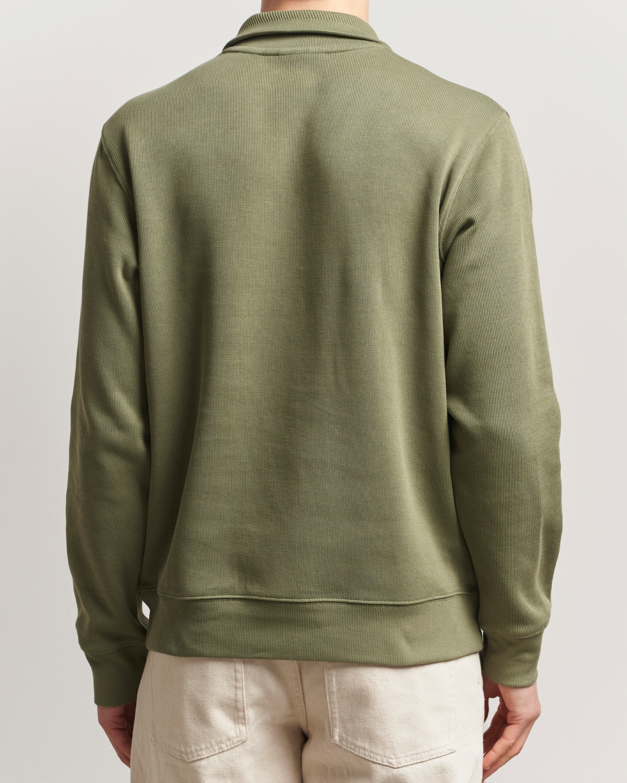 Herre | Gensere | Lacoste | Rib Interlock Half Zip Khaki