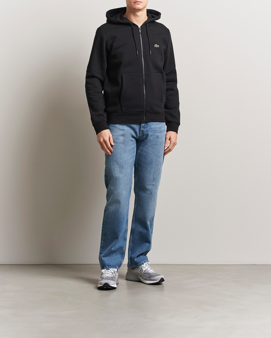 Herre | Gensere | Lacoste | Full Zip Hoodie Black