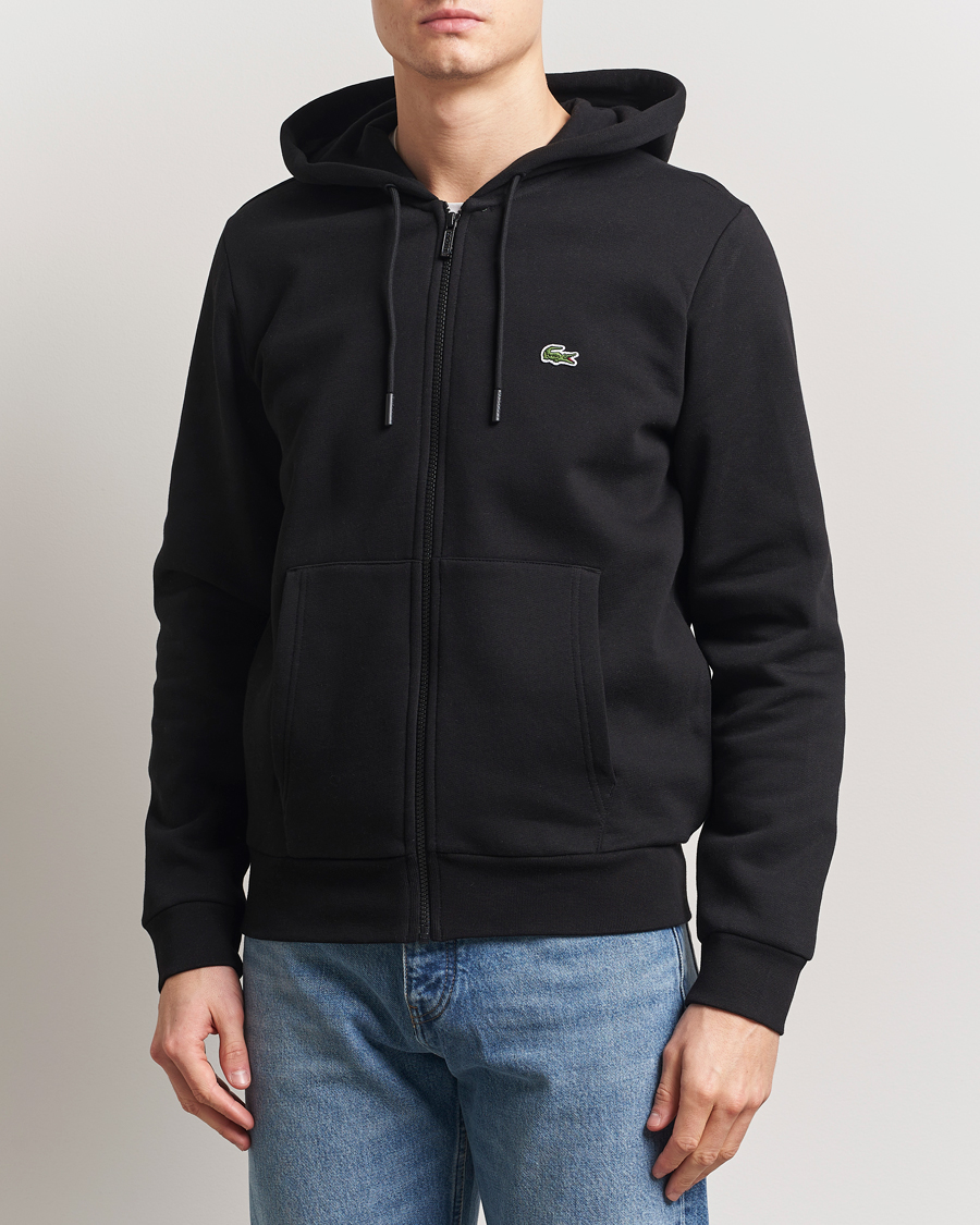 Herre | Gensere | Lacoste | Full Zip Hoodie Black