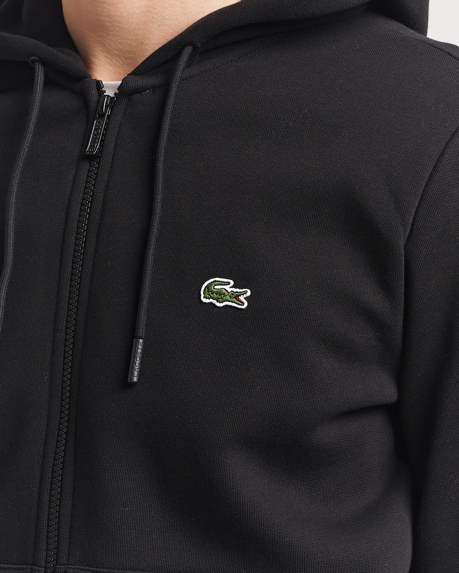 Herre | Gensere | Lacoste | Full Zip Hoodie Black