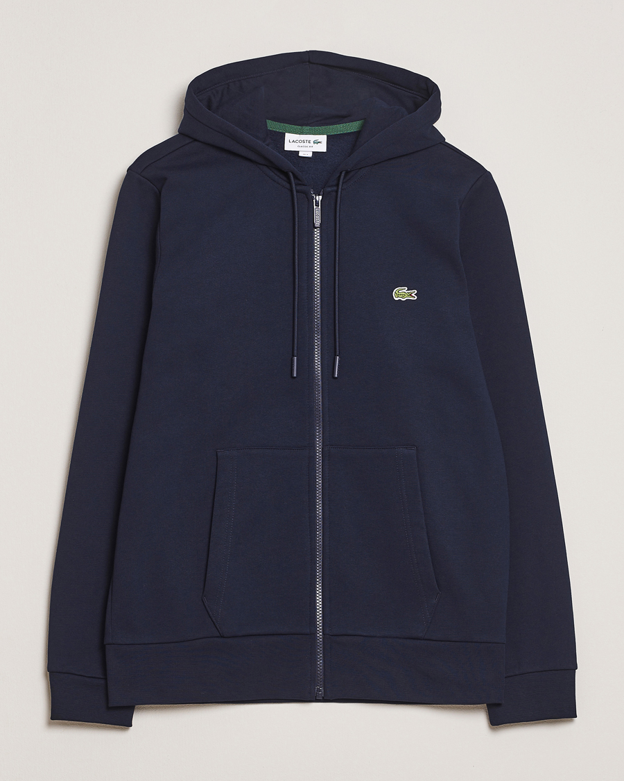 Herre | Gensere | Lacoste | Full Zip Hoodie Navy Blue