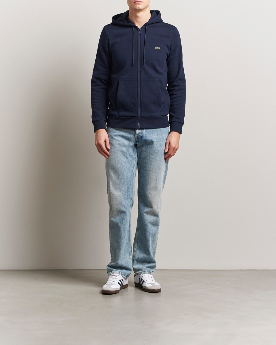 Herre | Gensere | Lacoste | Full Zip Hoodie Navy Blue