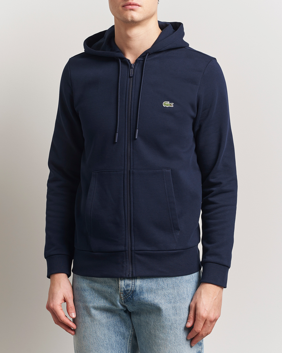 Herre | Gensere | Lacoste | Full Zip Hoodie Navy Blue