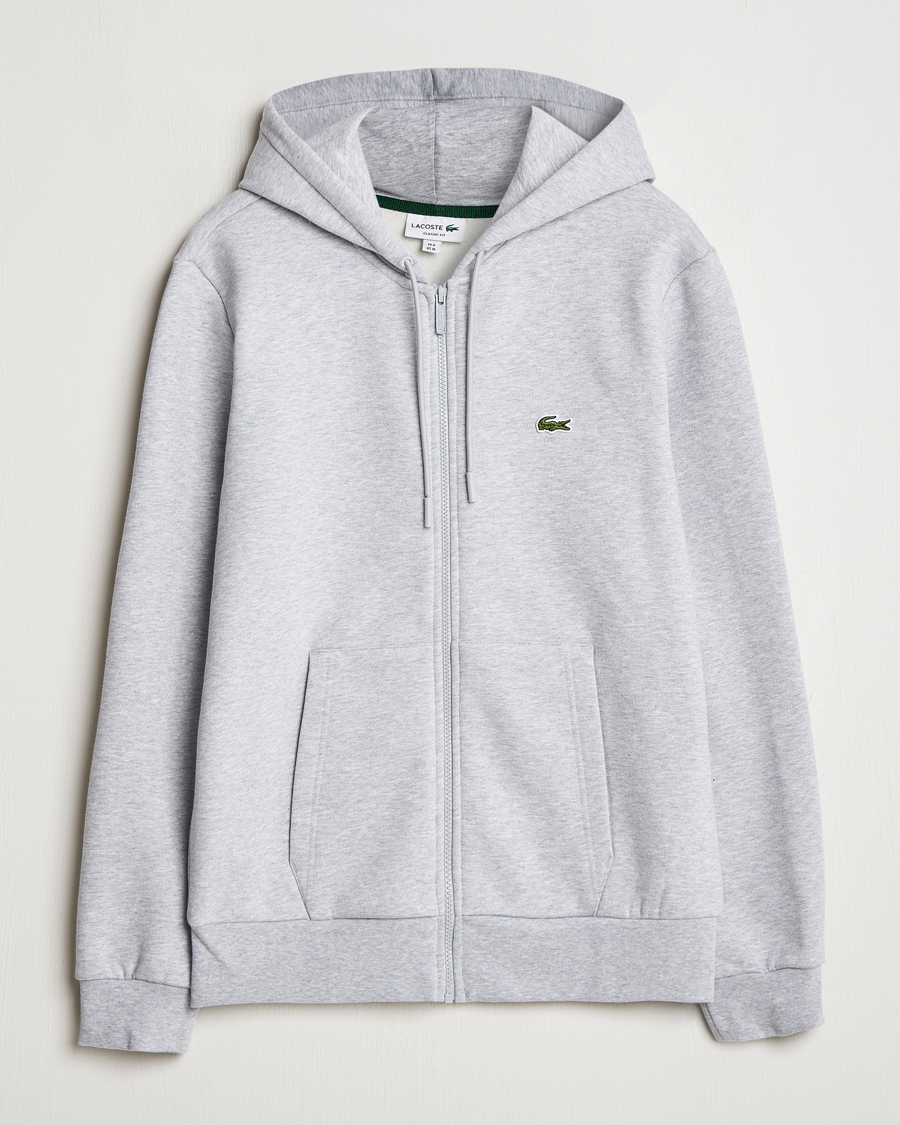 Herre | Gensere | Lacoste | Full Zip Hoodie Silver Chine