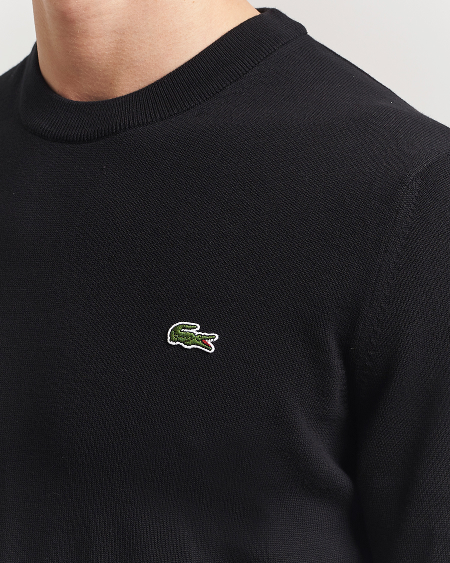 Herre | Gensere | Lacoste | Cotton Knitted Sweater Black