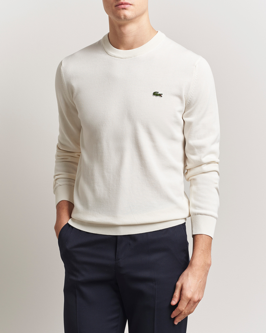 Herre | Gensere | Lacoste | Cotton Knitted Sweater Flour