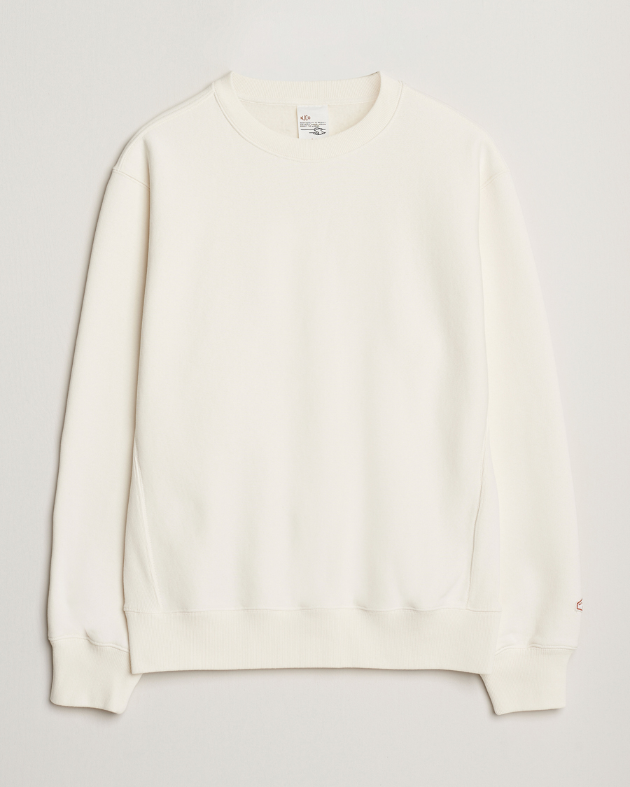 Herre | Gensere | Nudie Jeans | Hasse Crew Neck Sweatshirt Ecru