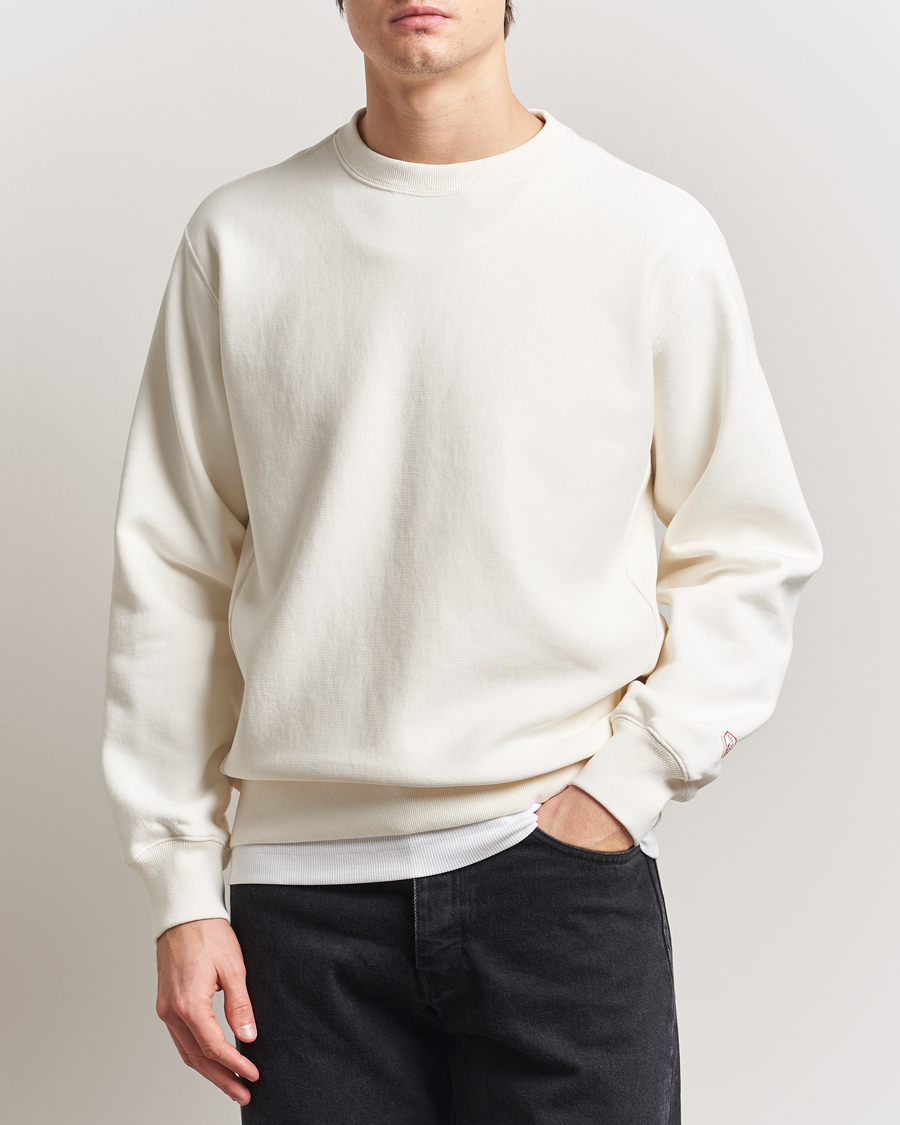 Herre | Gensere | Nudie Jeans | Hasse Crew Neck Sweatshirt Ecru