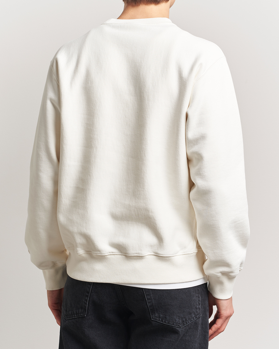 Herre | Gensere | Nudie Jeans | Hasse Crew Neck Sweatshirt Ecru