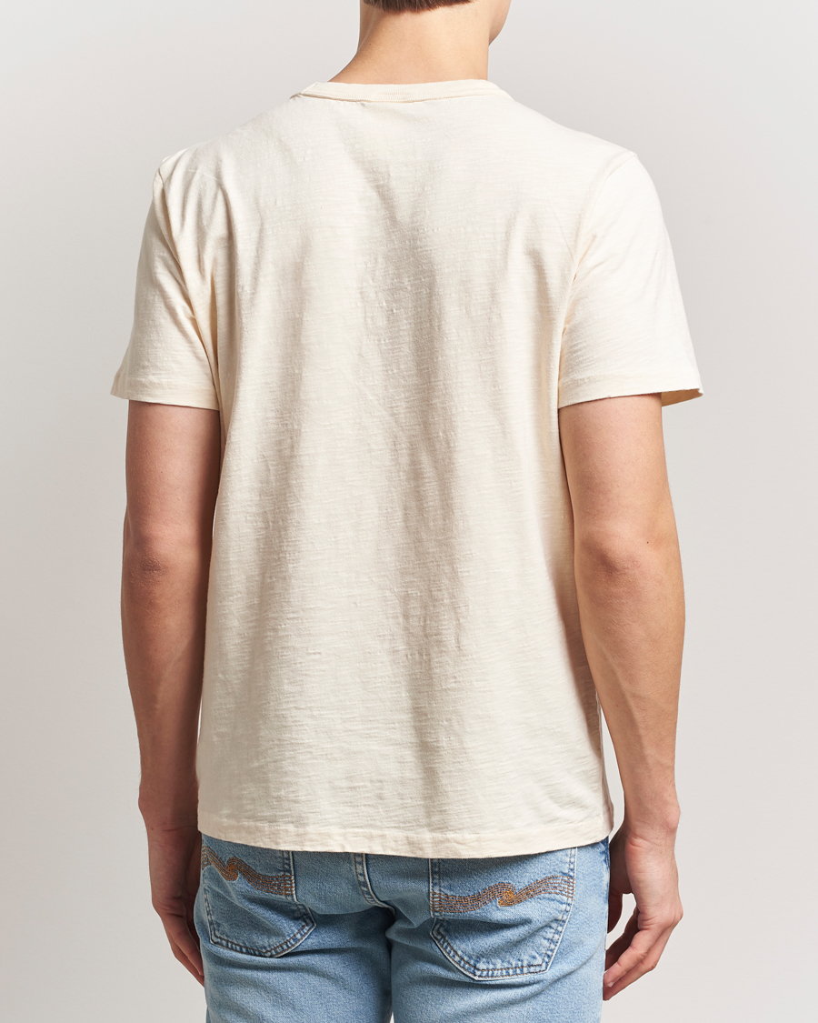 Herre | T-Shirts | Nudie Jeans | Roy Heavy Slub T-Shirt Ecru