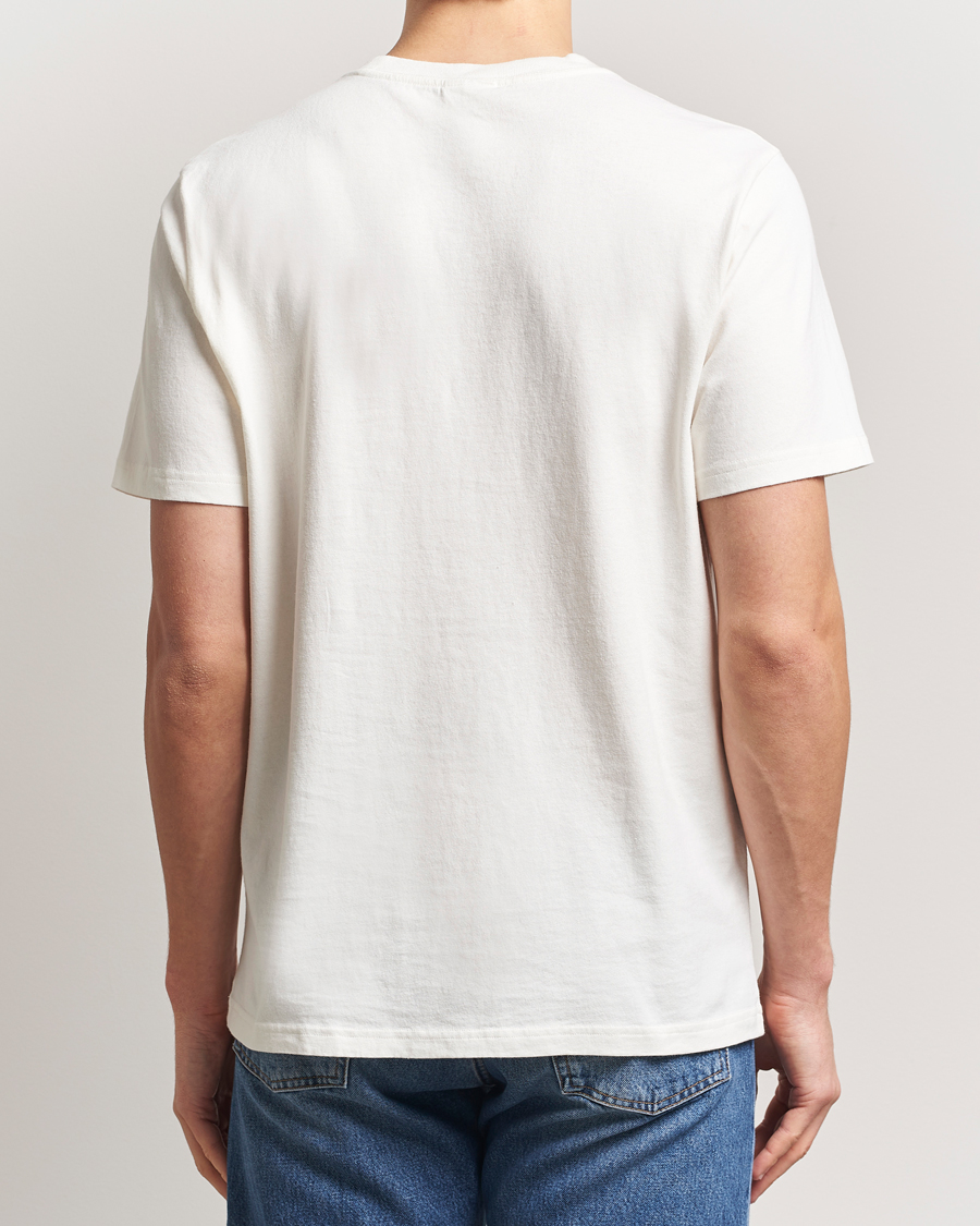 Herre | T-Shirts | Nudie Jeans | Roy Printed T-Shirt Ecru