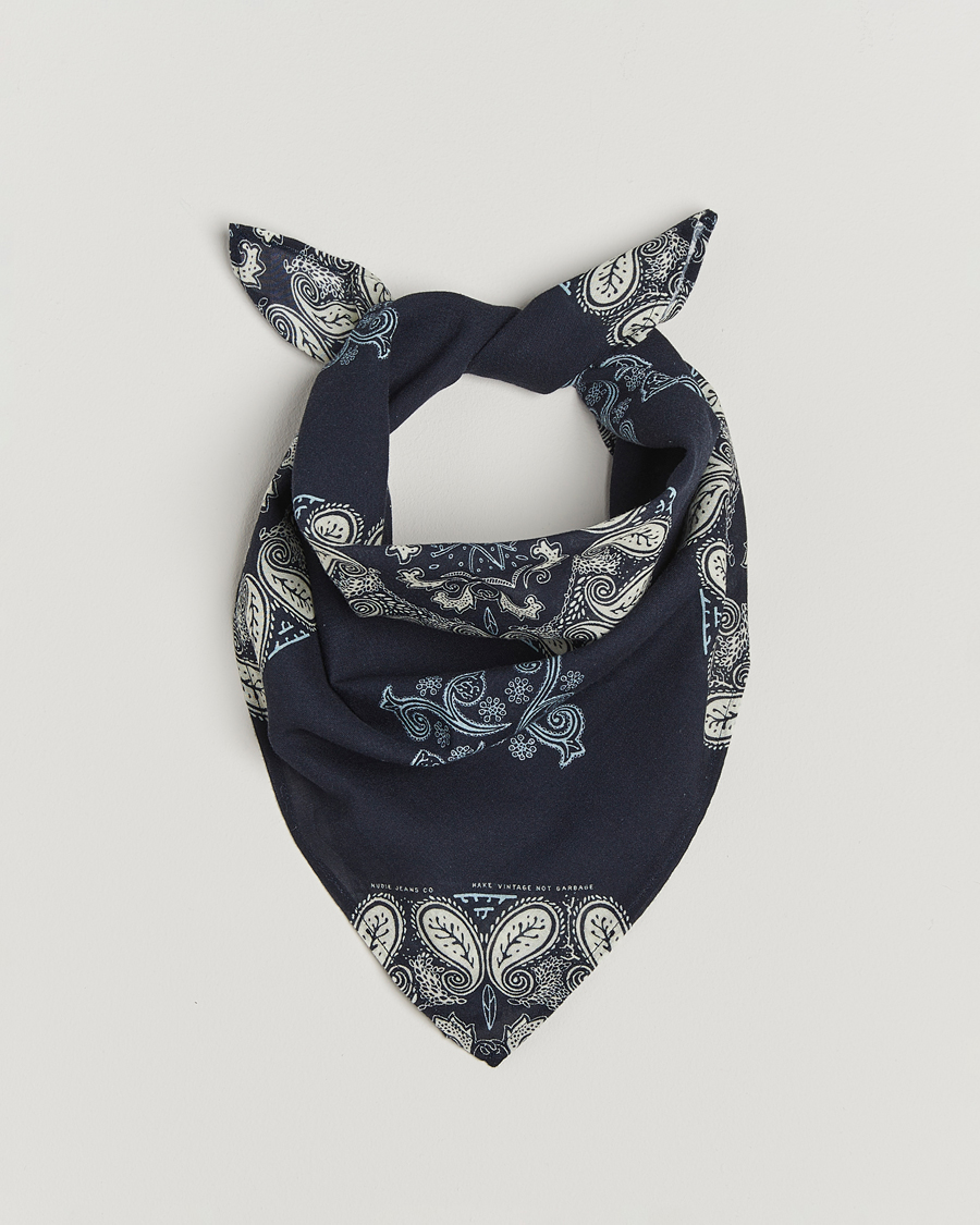 Herre | Scarves | Nudie Jeans | Ingrid Paisley Bandana Navy