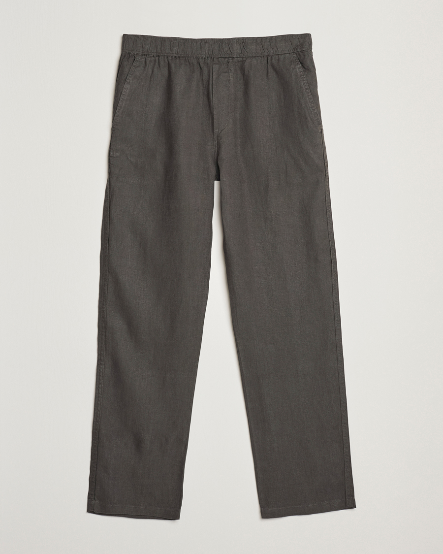 Herre | Bukser | Samsøe Samsøe | Jabari Linen Drawstring Trousers Beluga Grey