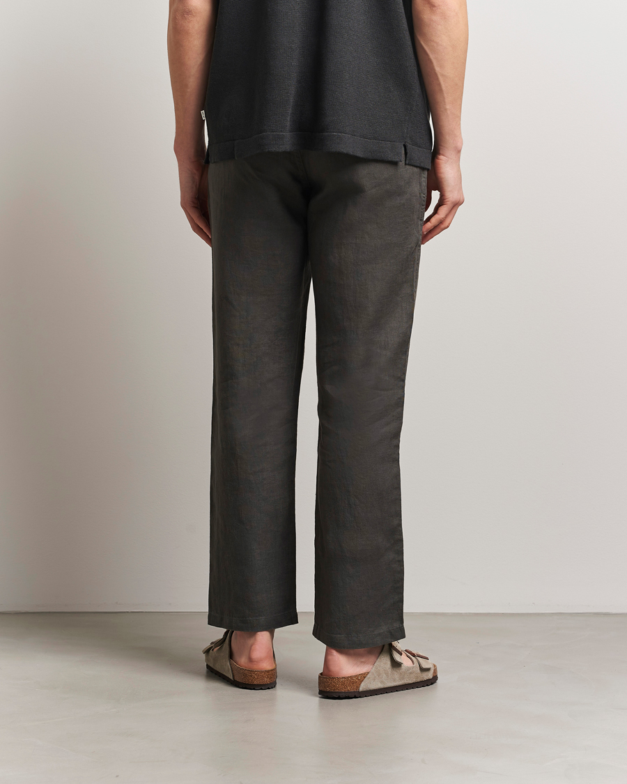 Herre | Bukser | Samsøe Samsøe | Jabari Linen Drawstring Trousers Beluga Grey