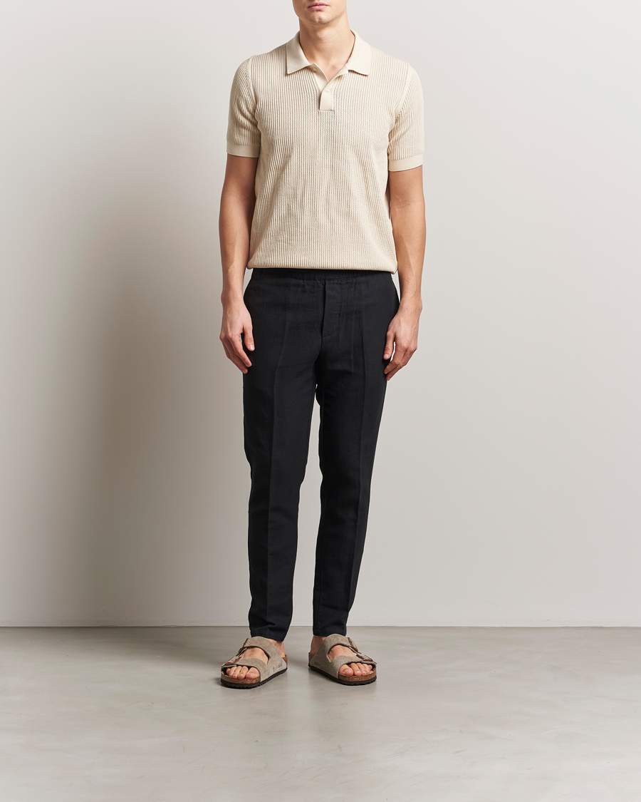 Herre | Bukser | Samsøe Samsøe | Smithy Linen/Cotton Drawstring Trousers Black